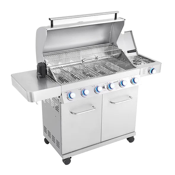 77352 | Monument Grills | 6 Burner Stainless Steel Propane Gas Grill