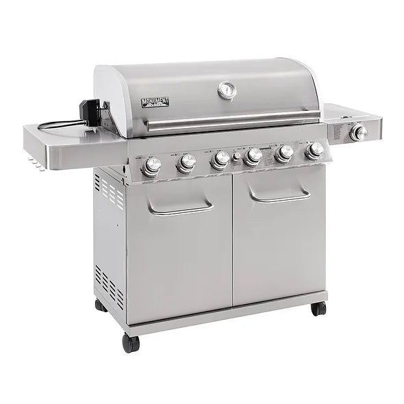 77352 | Monument Grills | 6 Burner Stainless Steel Propane Gas Grill