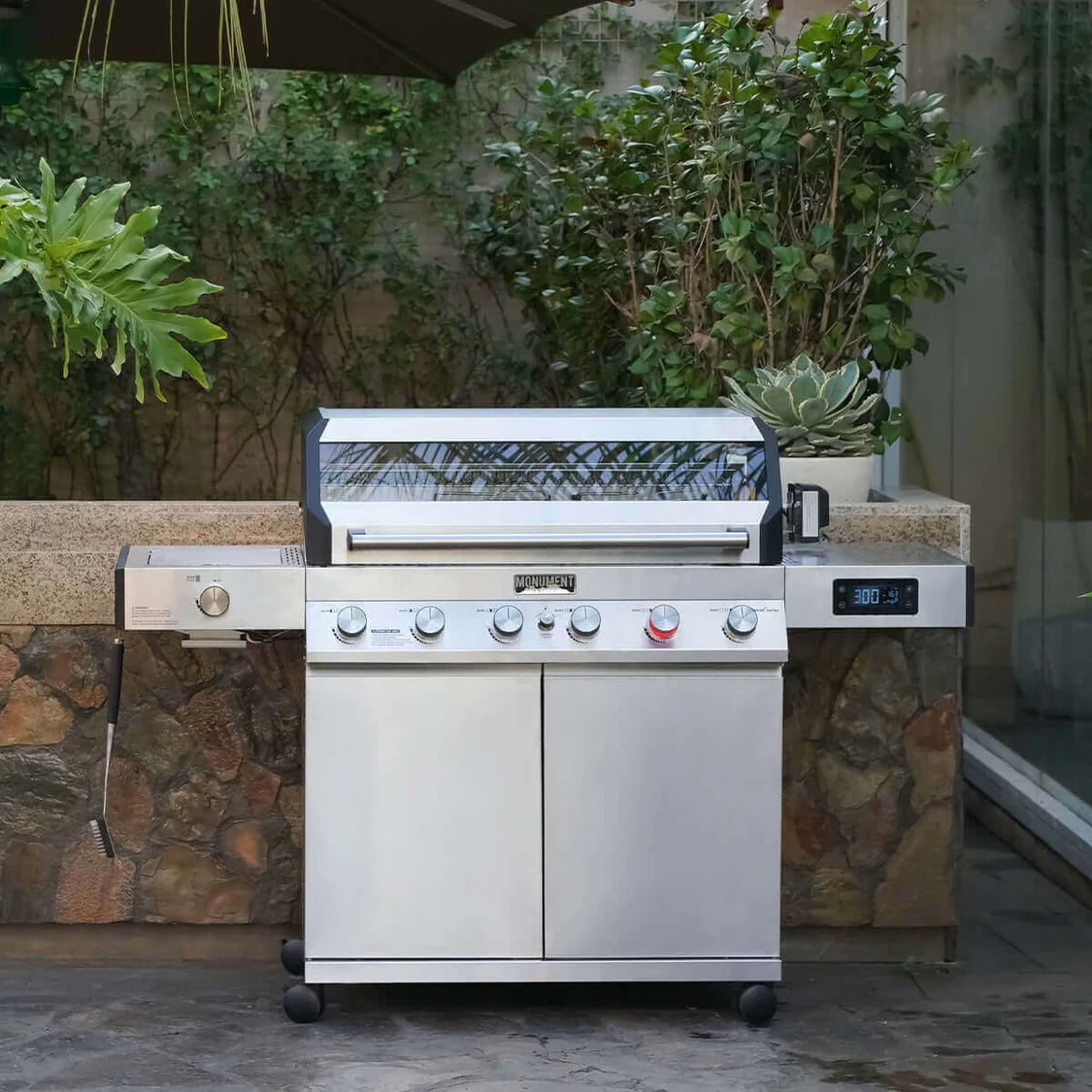 Denali 605 | Monument Grills | 6 Burner Smart Stainless Steel Liquid Propane/ Natural Gas Grill