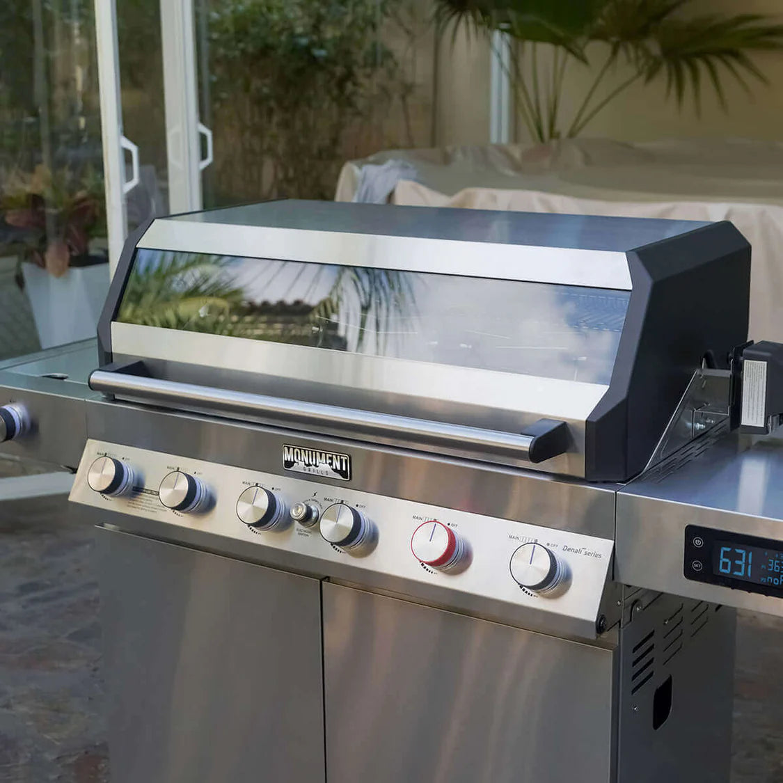 Denali 605 | Monument Grills | 6 Burner Smart Stainless Steel Liquid Propane/ Natural Gas Grill