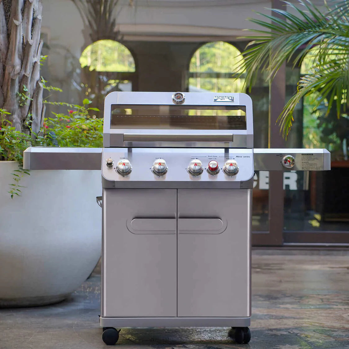 Mesa 415BZ | Monument Grills | 4 Burner Stainless Steel Propane Gas Grill