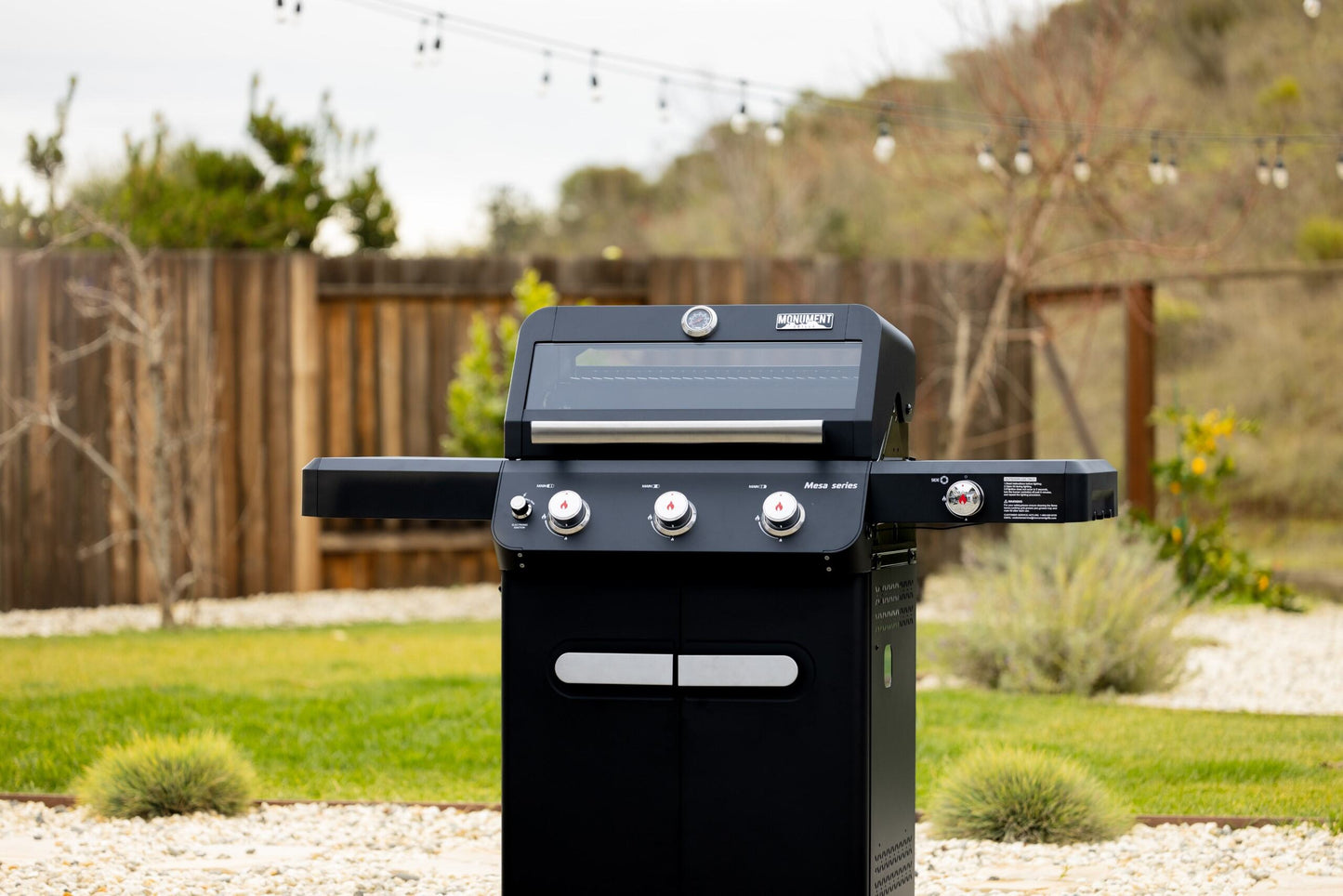 Mesa 325 | Monument Grills | 3 Burner Stainless Steel Powder Coated Propane Gas Grill