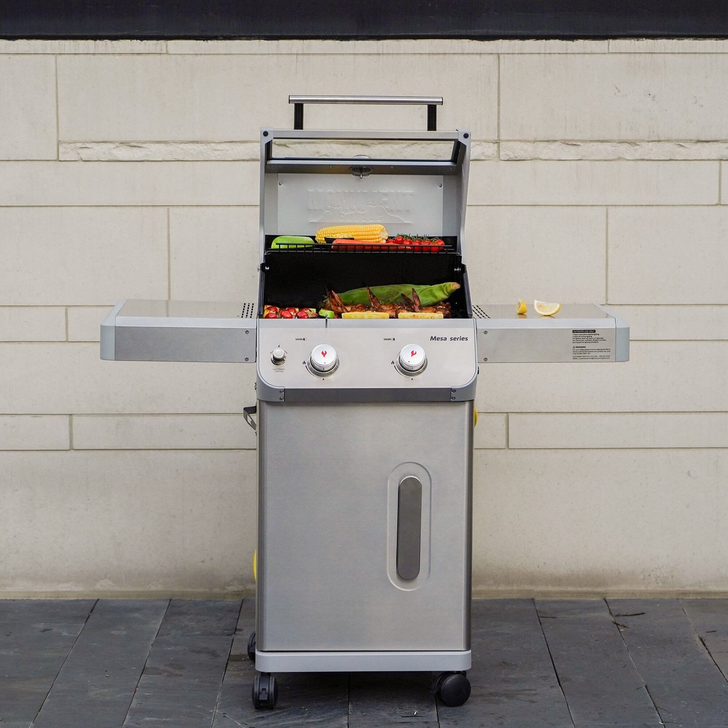 Mesa 200 | Monument Grills | 2 Burner Stainless Steel Propane Gas Grill