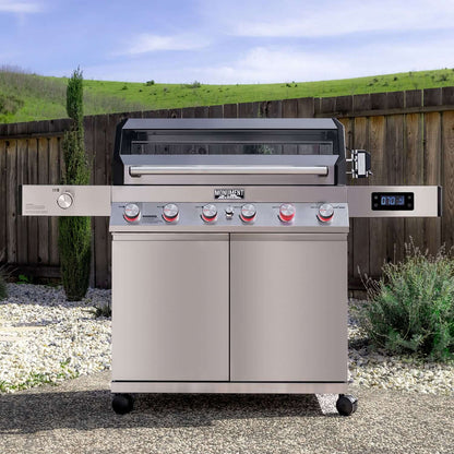 Denali 605 | Monument Grills | 6 Burner Smart Stainless Steel Liquid Propane/ Natural Gas Grill