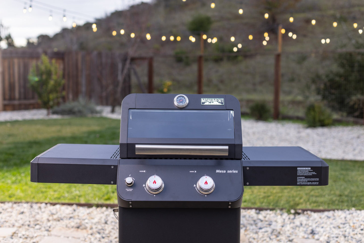 Mesa 220 | Monument Grills | 2 Burner Stainless Steel Powder Coated Propane Gas Grill