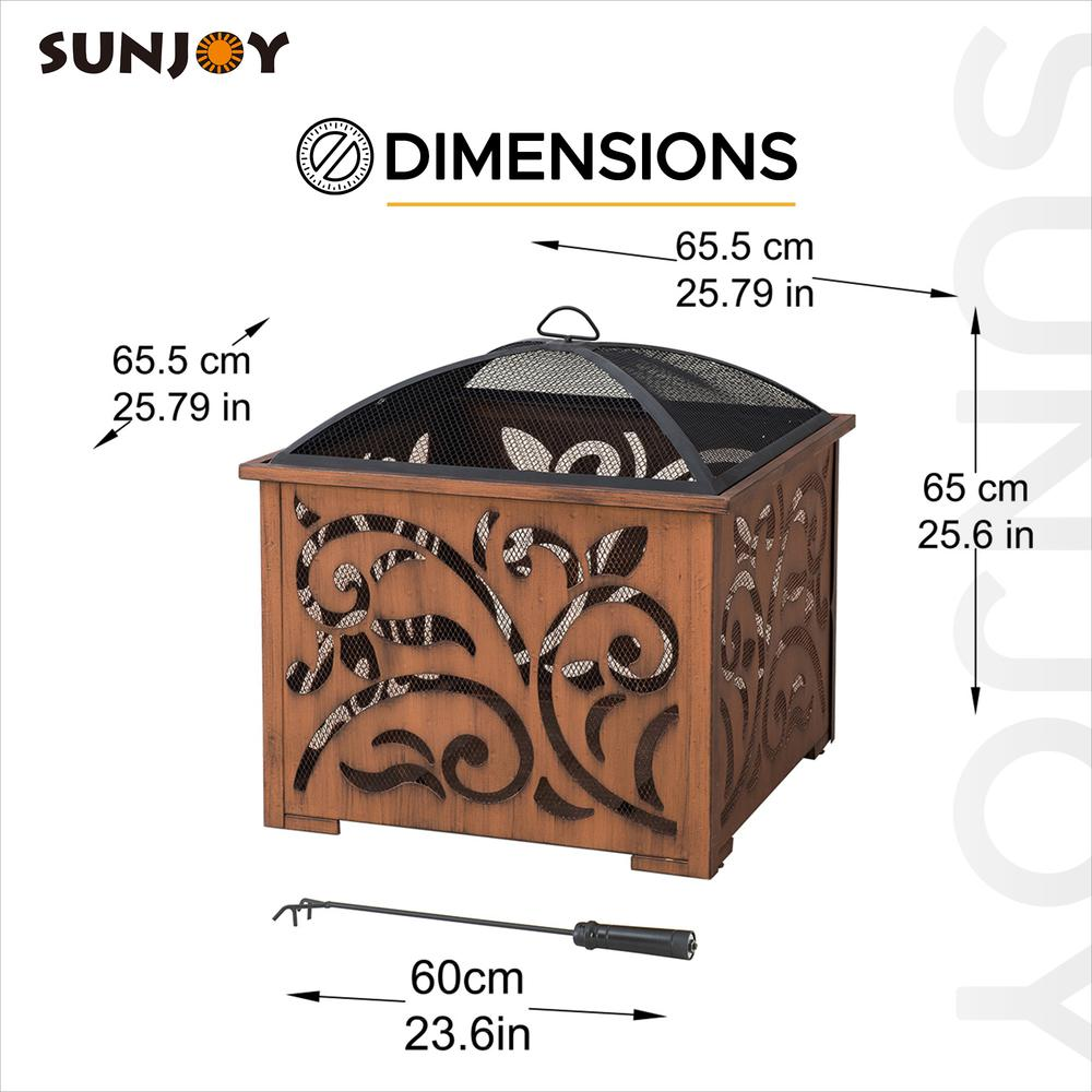 Sunjoy 26 Inch Fire Pit for Outside