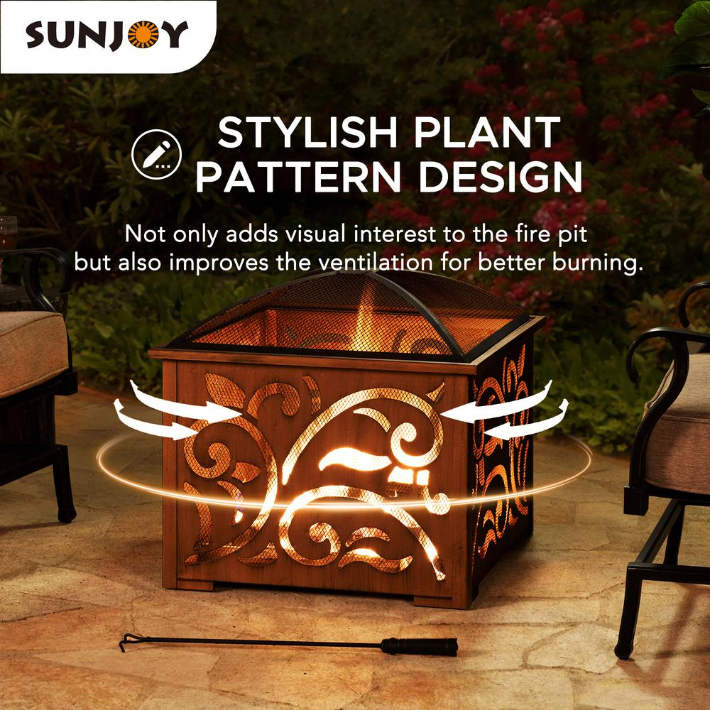 Sunjoy 26 Inch Fire Pit for Outside