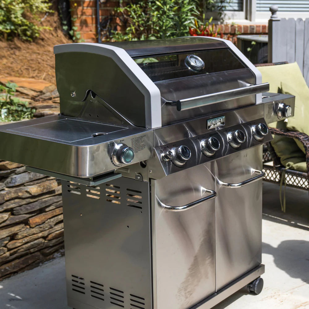 35633 | Monument Grills | 4 Burner Stainless Steel Propane Gas Grill