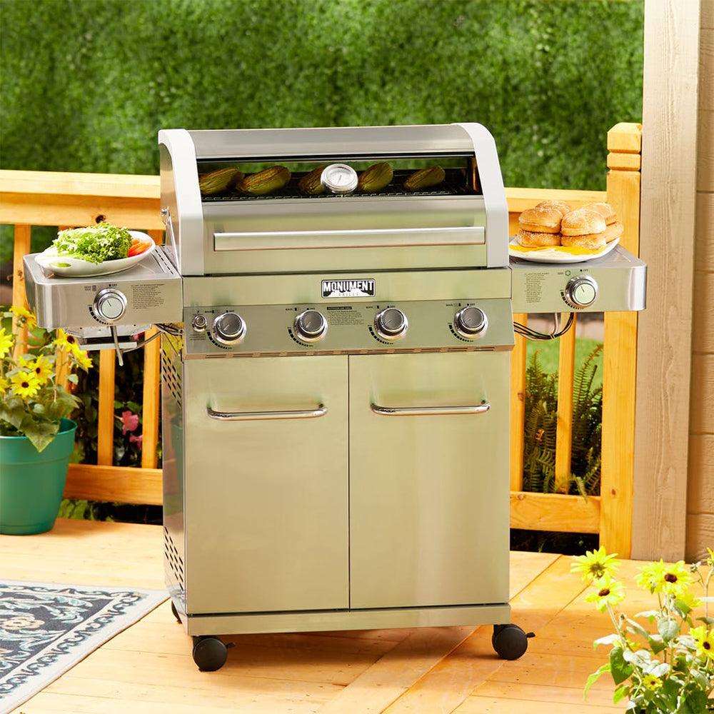 35633 | Monument Grills | 4 Burner Stainless Steel Propane Gas Grill