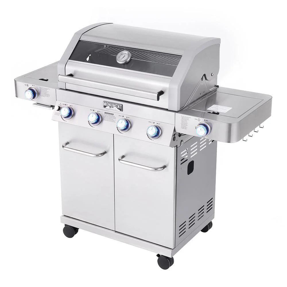 35633 | Monument Grills | 4 Burner Stainless Steel Propane Gas Grill