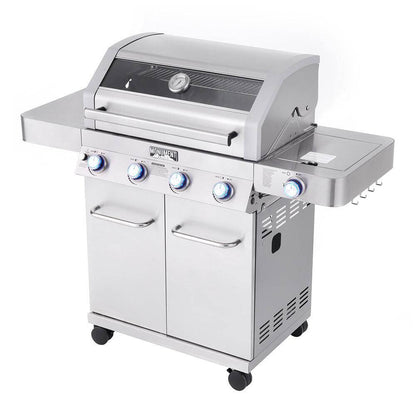 41847NG | Monument Grills | 4 Burner Stainless Steel Liquid Propane/ Natural Gas Grill