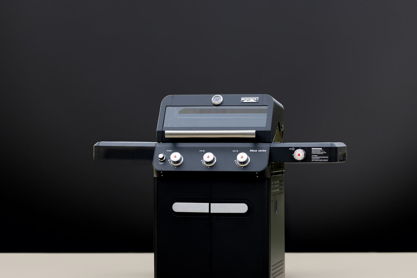 Mesa 325 | Monument Grills | 3 Burner Stainless Steel Powder Coated Propane Gas Grill