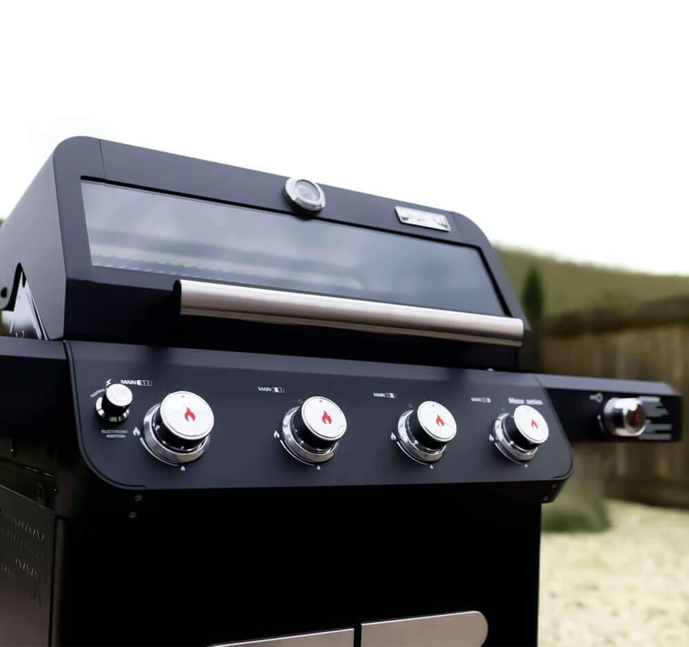 Mesa 425 | Monument Grills | 4 Burner Stainless Steel Powder Coated Propane Gas Grill