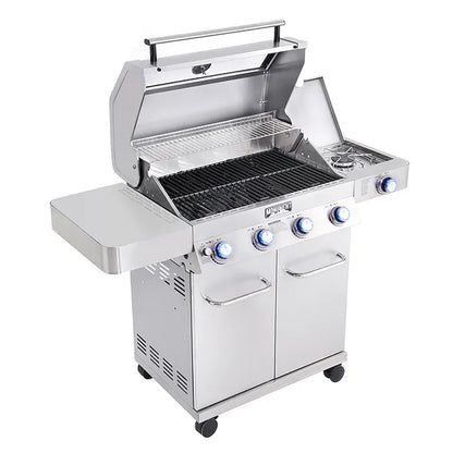 41847NG | Monument Grills | 4 Burner Stainless Steel Liquid Propane/ Natural Gas Grill