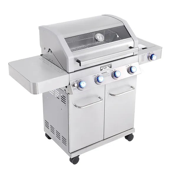 41847NG | Monument Grills | 4 Burner Stainless Steel Liquid Propane/ Natural Gas Grill