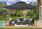 Outdoor Garden Gazebo for Patios with Stable Steel Frame(11X11, Dark