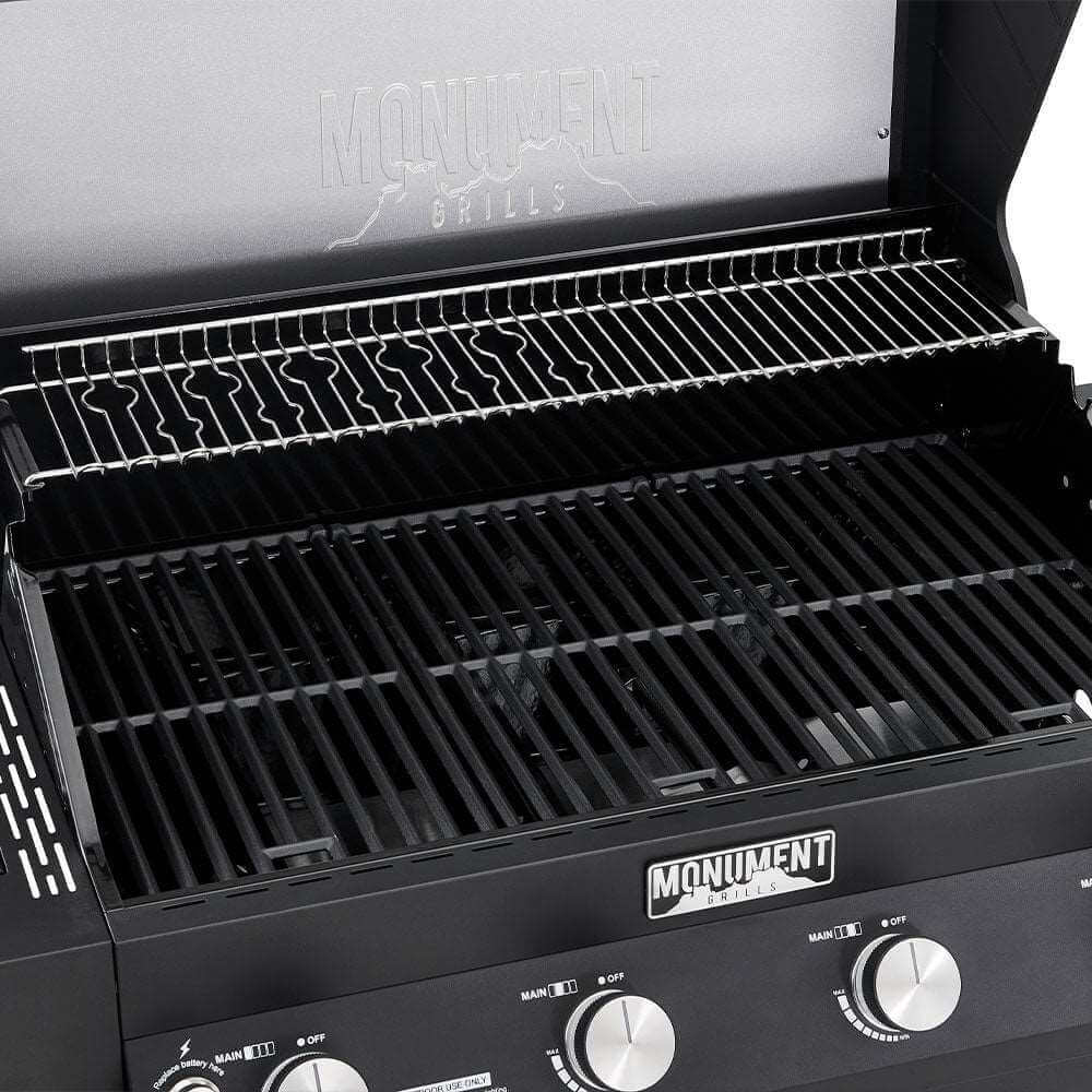 Denali 425 | Monument Grills | 4 Burner Smart Black Powder-Coated Propane Gas Grill