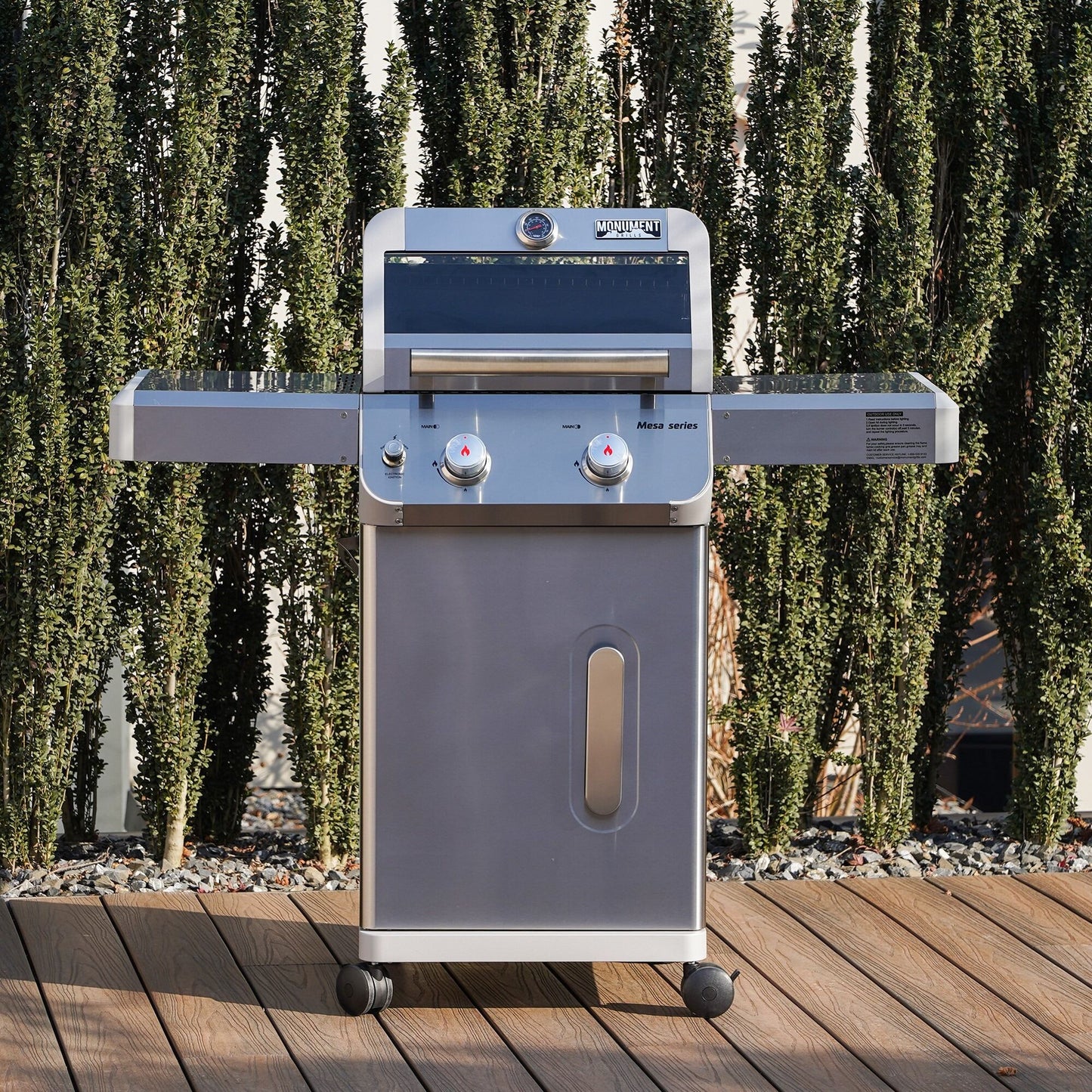 Mesa 200 | Monument Grills | 2 Burner Stainless Steel Propane Gas Grill