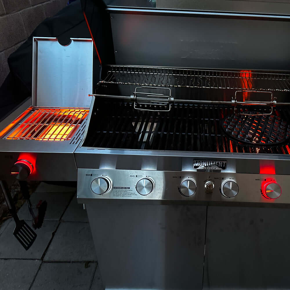 Denali 605 | Monument Grills | 6 Burner Smart Stainless Steel Liquid Propane/ Natural Gas Grill