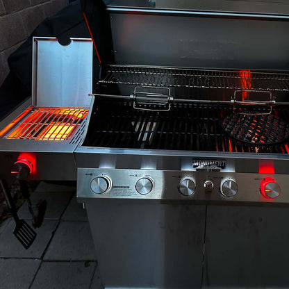 Denali 605 | Monument Grills | 6 Burner Smart Stainless Steel Liquid Propane/ Natural Gas Grill