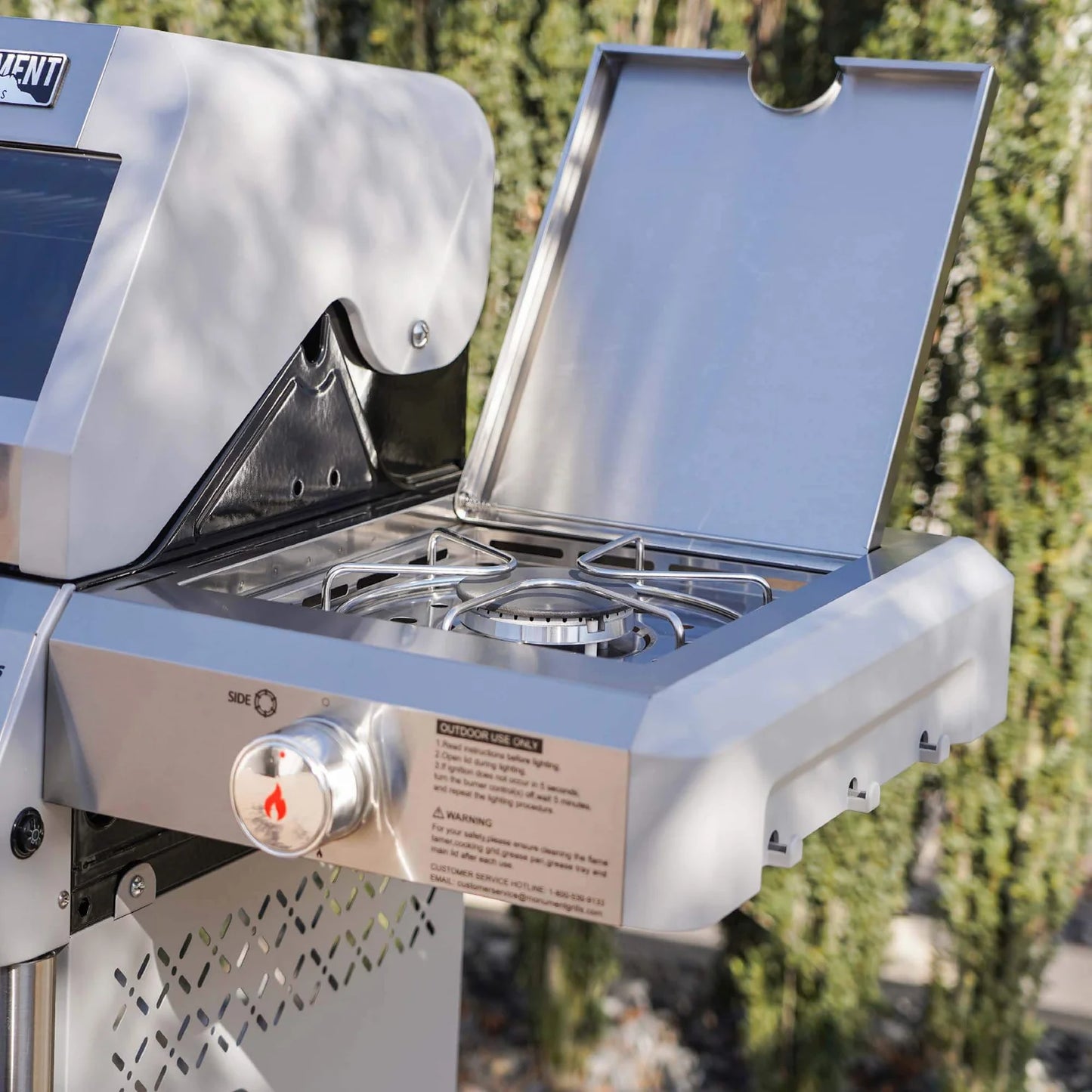 Mesa 415BZ | Monument Grills | 4 Burner Stainless Steel Propane Gas Grill