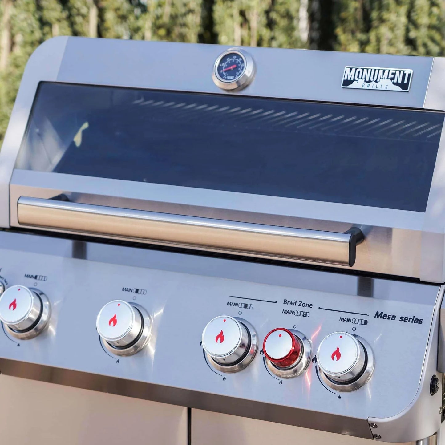 Mesa 415BZ | Monument Grills | 4 Burner Stainless Steel Propane Gas Grill