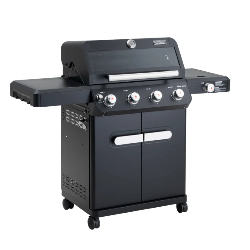 Denali 425 | Monument Grills | 4 Burner Smart Black Powder-Coated Propane Gas Grill