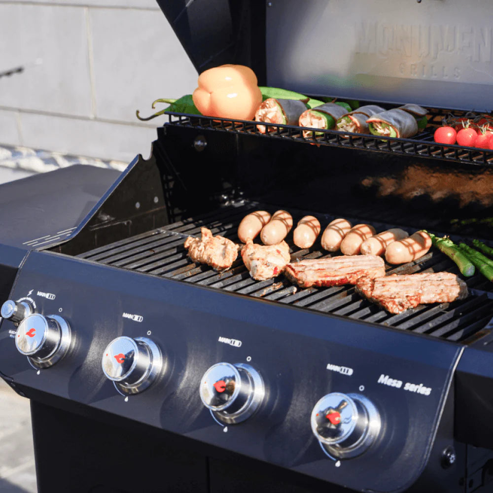 Mesa 425 | Monument Grills | 4 Burner Stainless Steel Powder Coated Propane Gas Grill