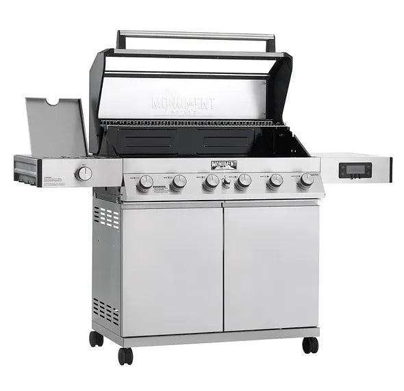 Denali 605 | Monument Grills | 6 Burner Smart Stainless Steel Liquid Propane/ Natural Gas Grill