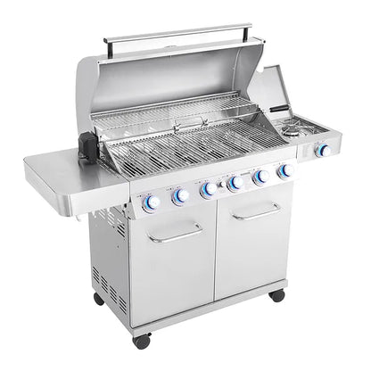 77352 | Monument Grills | 6 Burner Stainless Steel  Propane Gas Grill