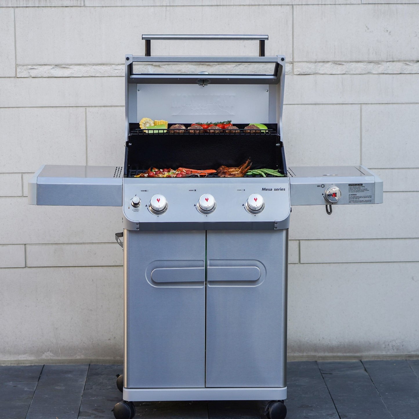 Mesa 305 | Monument Grills | 3 Burner Stainless Steel Propane Gas Grill