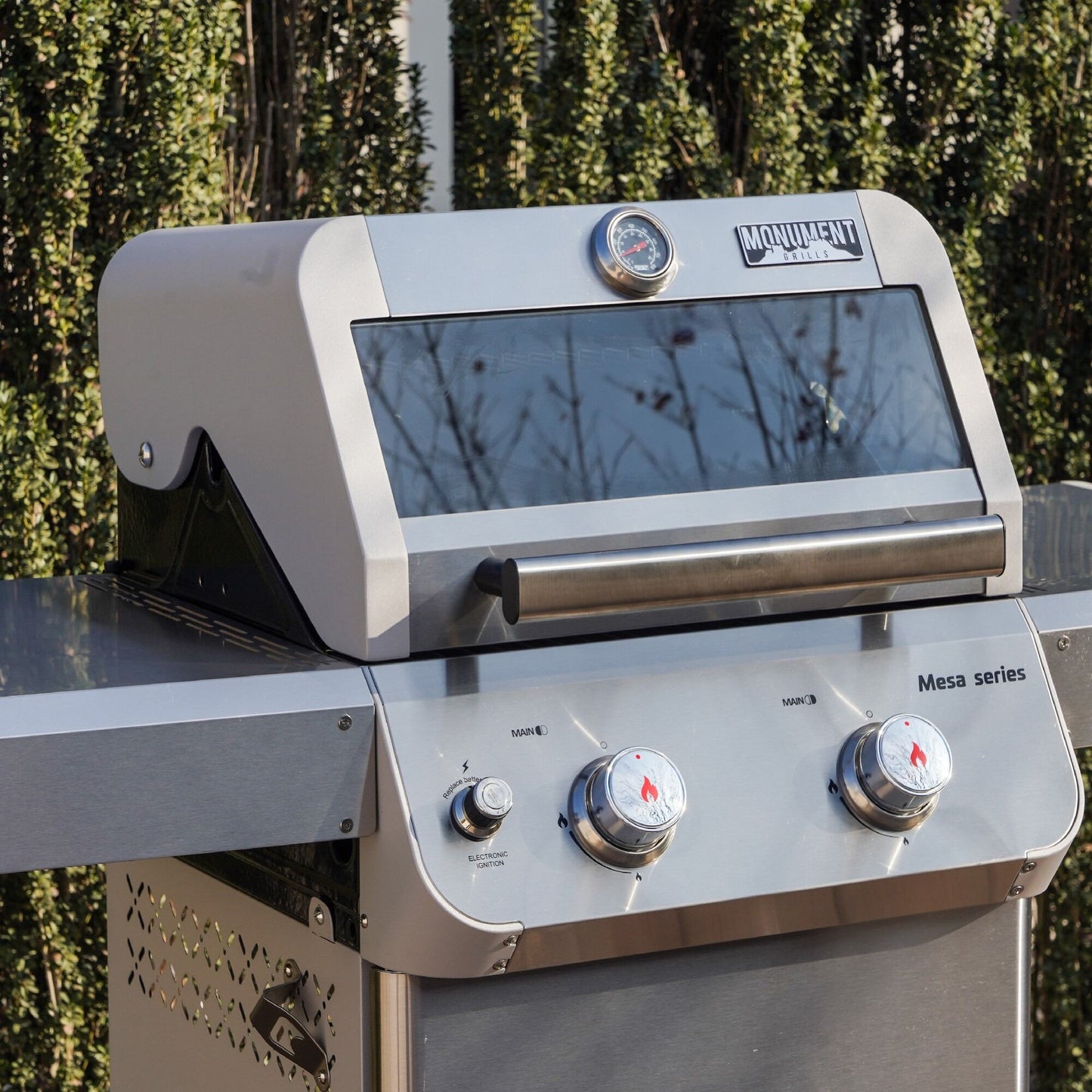 Mesa 200 | Monument Grills | 2 Burner Stainless Steel Propane Gas Grill